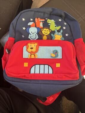 Willikiva Cute Zoo 3D Kids Backpack Waterproof Toddler Preschool Bag Red